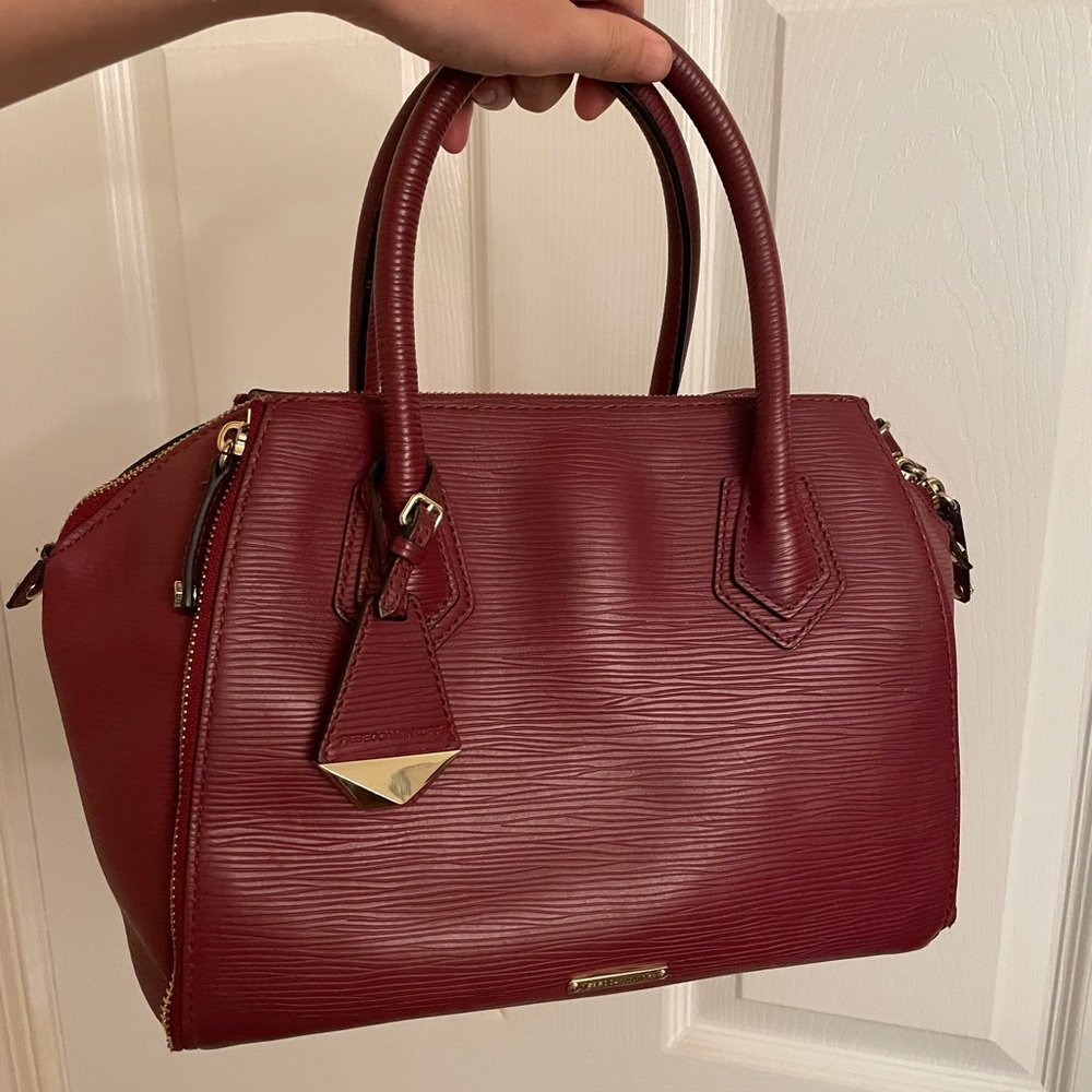 Rebecca Minkoff mini Perry Satchel Burgundy